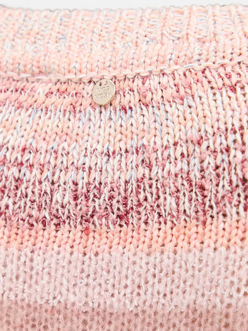 Mos Mosh MMEdele striped raglan-sleeve sweater Roze