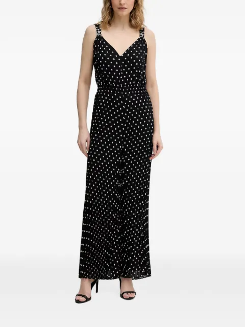 Morgan polka-dot pleated jumpsuit