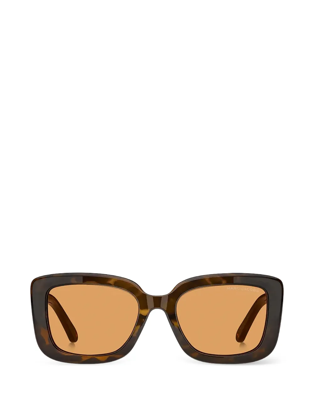Marc Jacobs Eyewear tortoiseshell-effect rectangle-frame sunglasses - Marrone