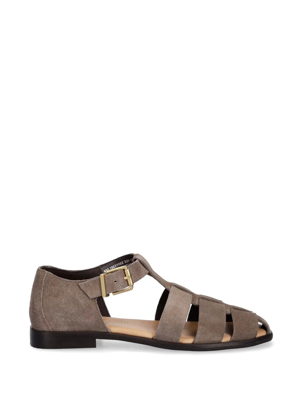 Marc O'Polo suede caged sandals Grijs