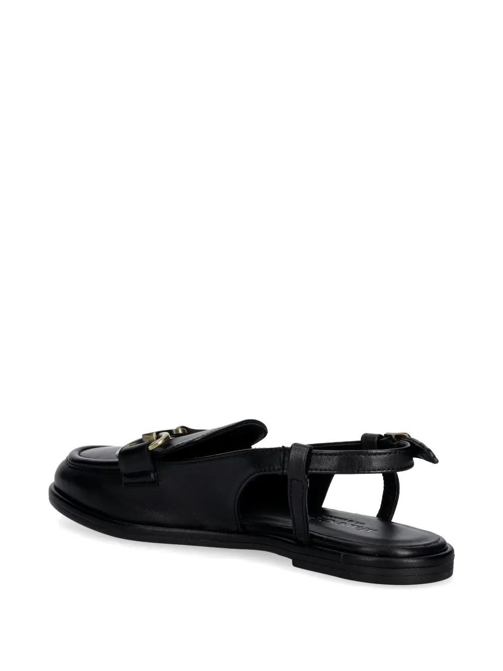 Marc O'Polo horsebit slingback loafers Zwart