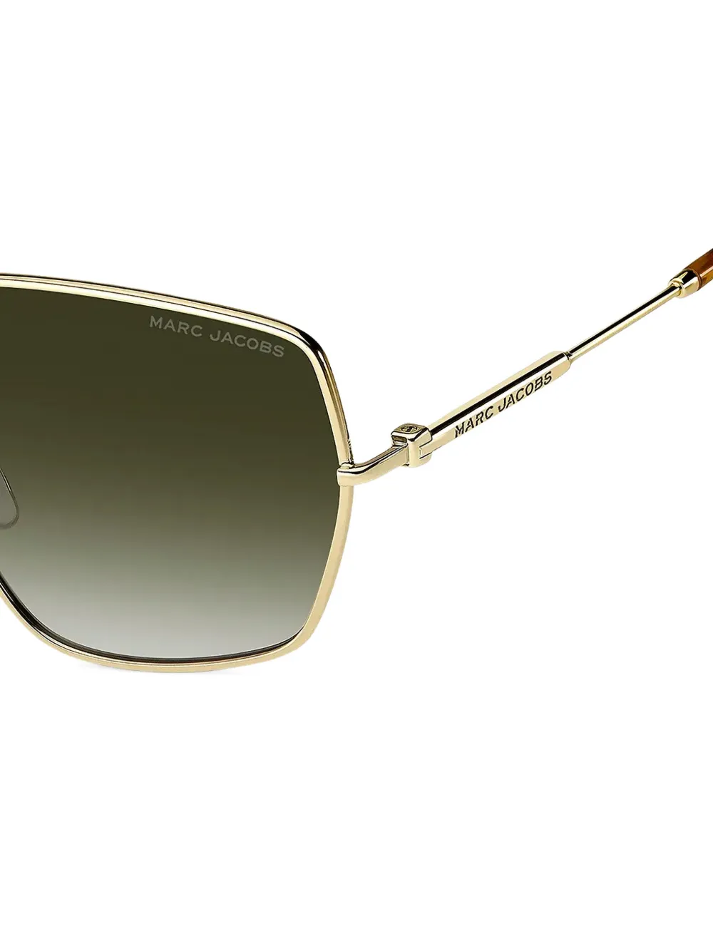 Marc Jacobs Eyewear Zonnebril met geometrisch montuur Goud