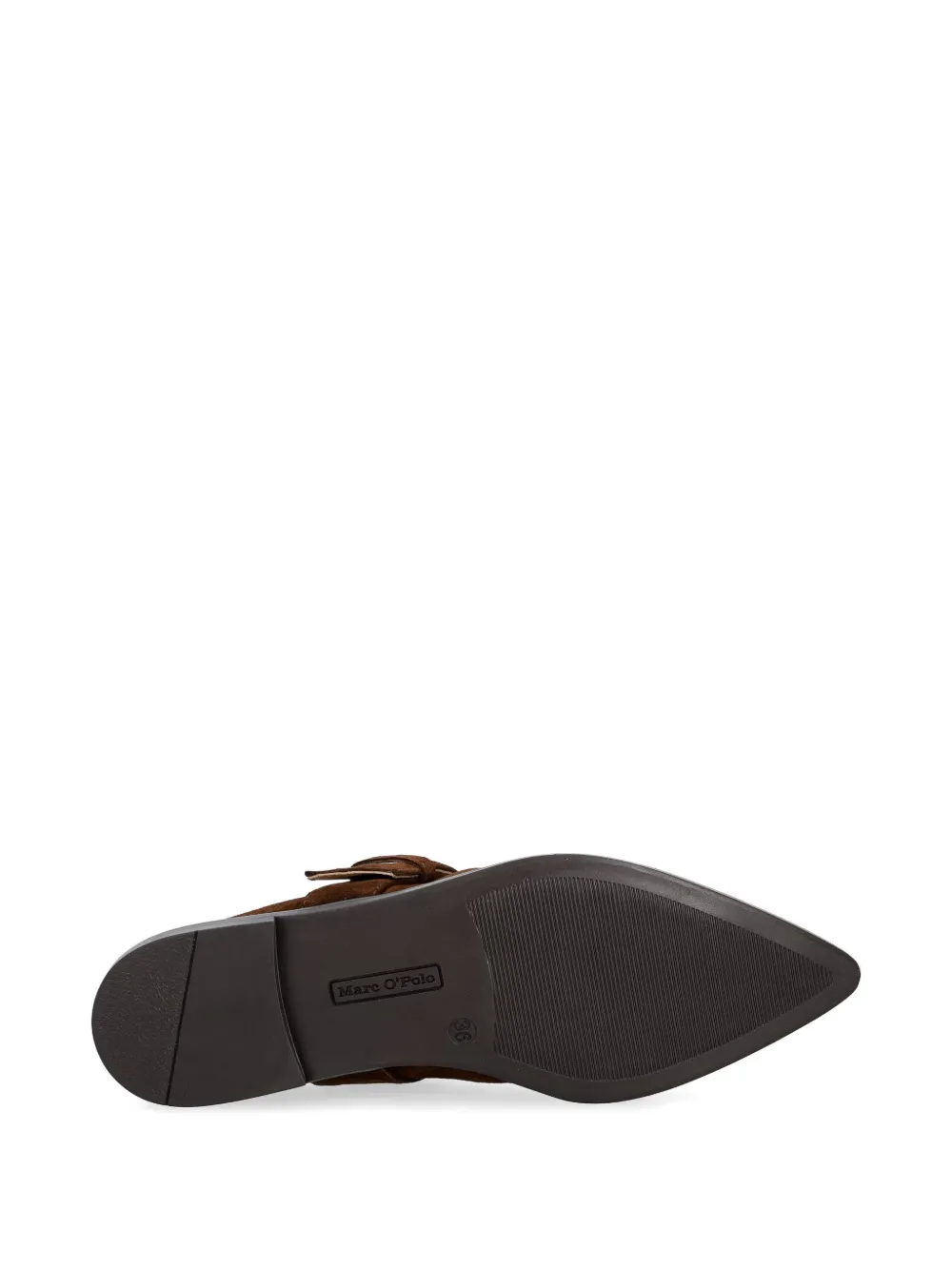 Marc O'Polo Slippers met gesp en puntige neus Bruin
