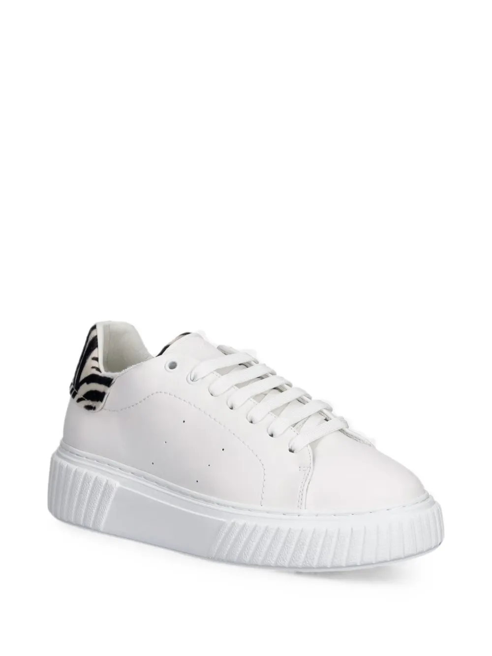 Marc O'Polo zebra-print panelled sneakers Wit