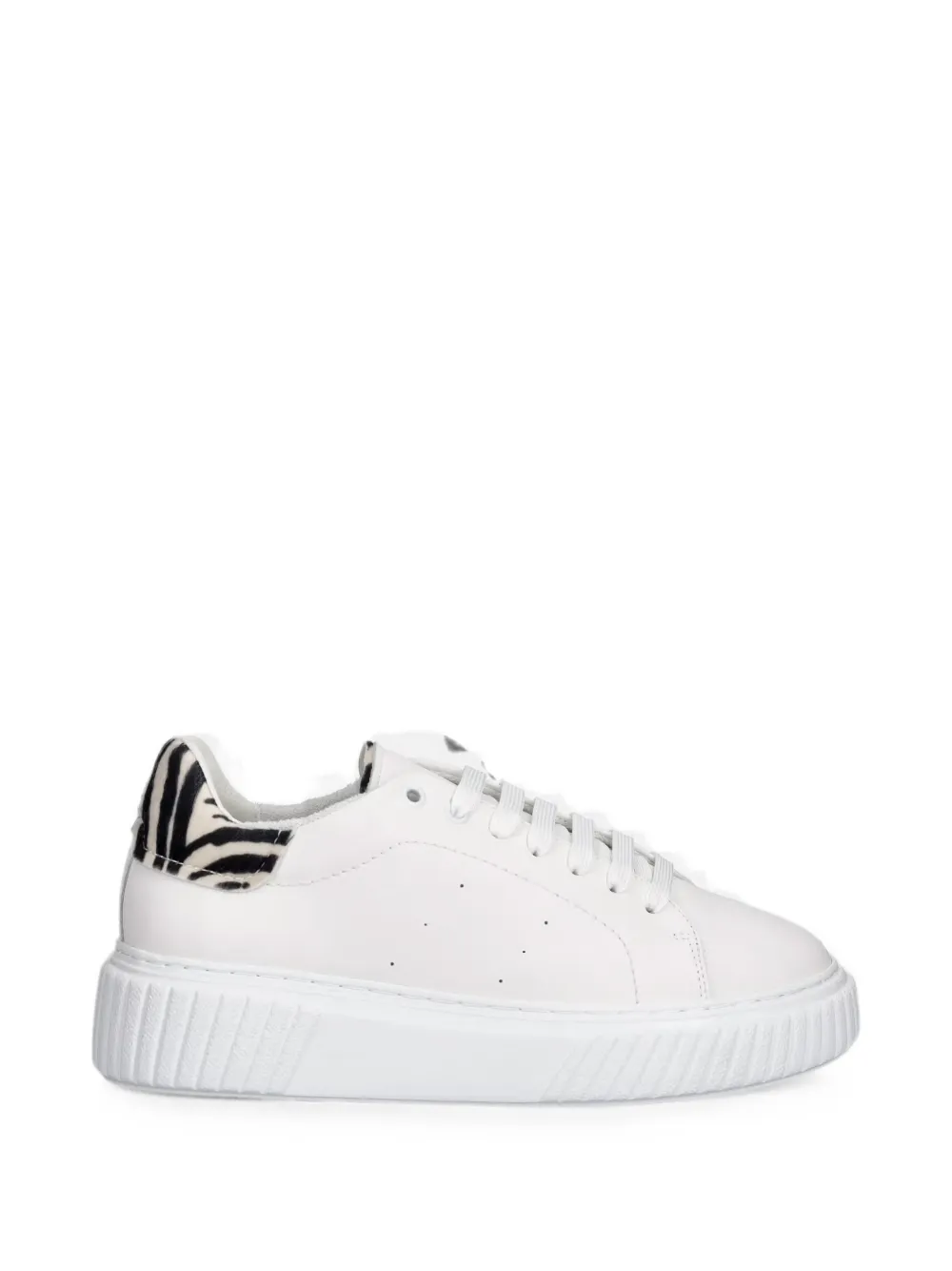 Marc O'Polo zebra-print panelled sneakers - Weiß