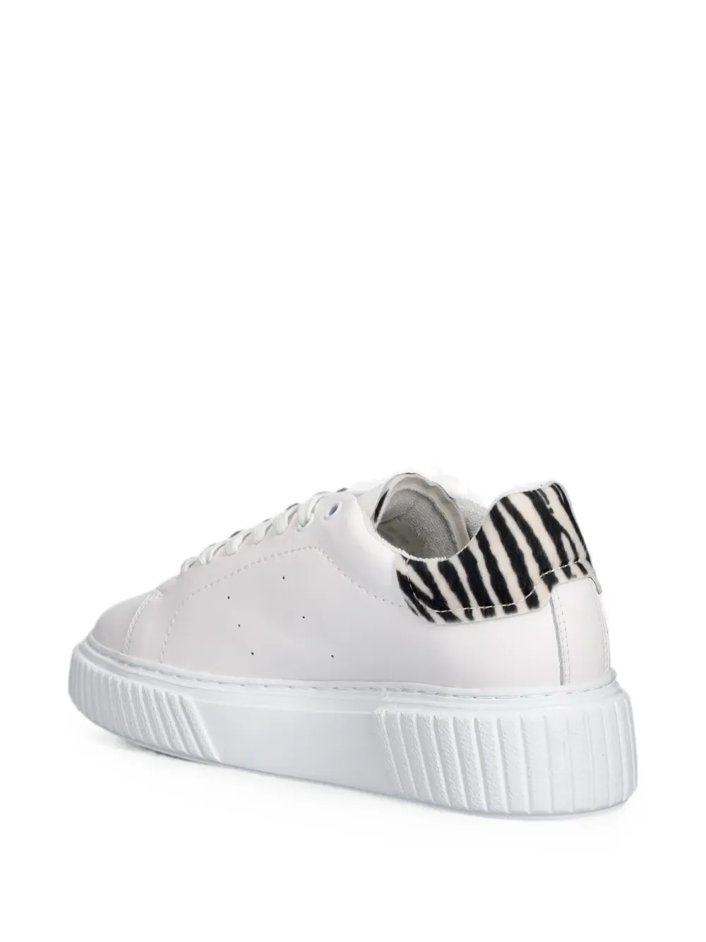 Marc O'Polo zebra-print panelled sneakers Wit