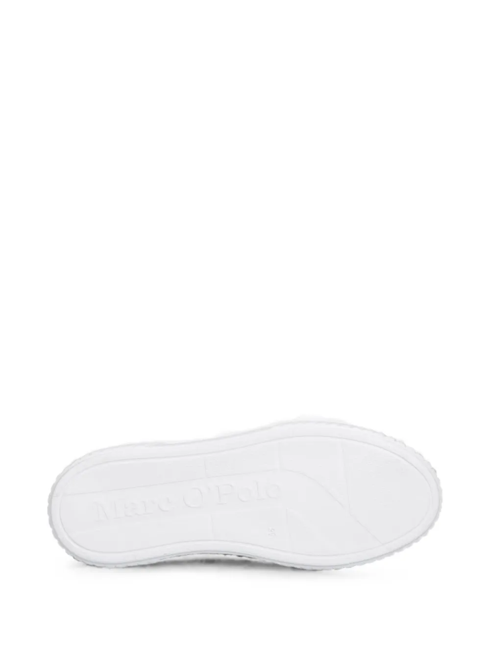 Marc O'Polo zebra-print panelled sneakers Wit