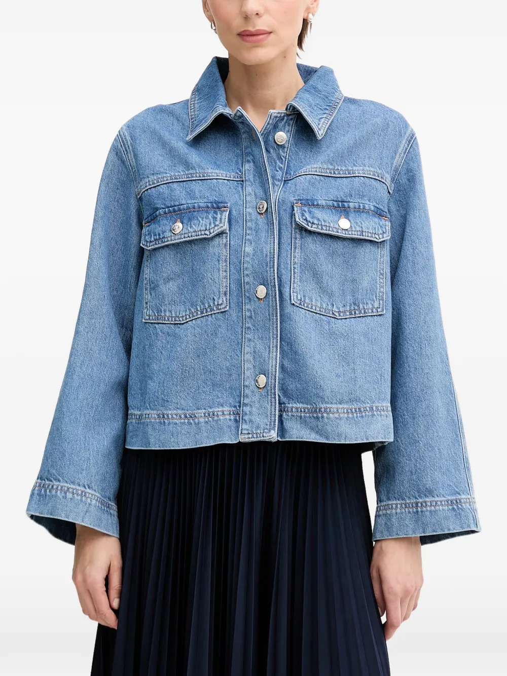 Joop Inoa Button-up Denim Jacket In Blue
