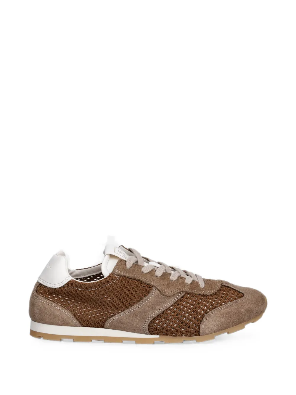 Marc O'Polo suede-panelled mesh sneakers Bruin