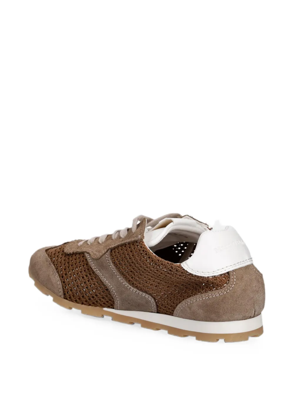 Marc O'Polo suede-panelled mesh sneakers Bruin