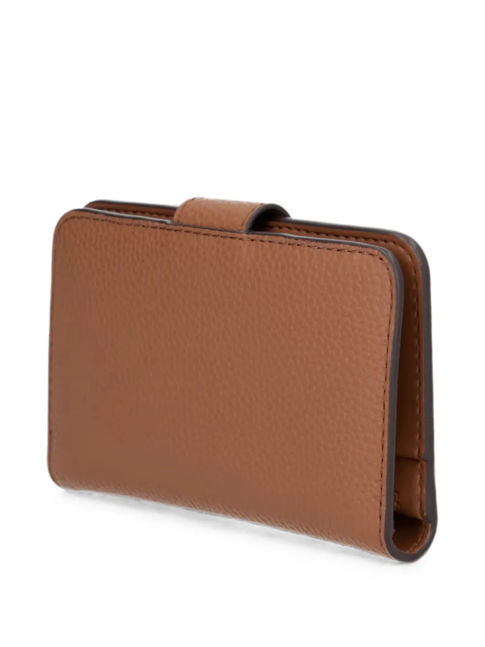 Michael Kors logo-plaque pebbled wallet Bruin