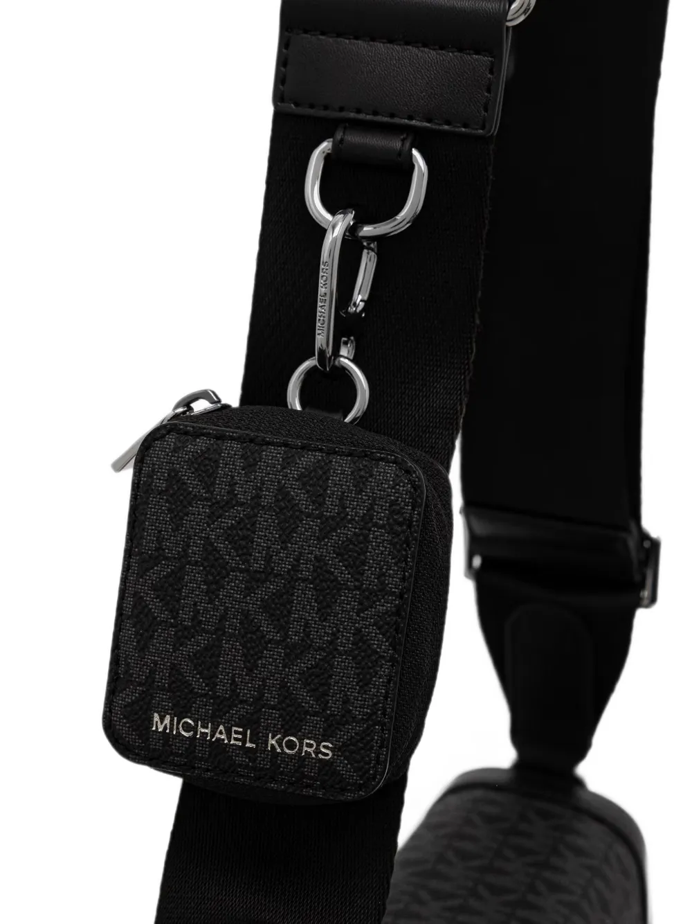 Michael Kors Hudson messengertas met monogramprint Zwart