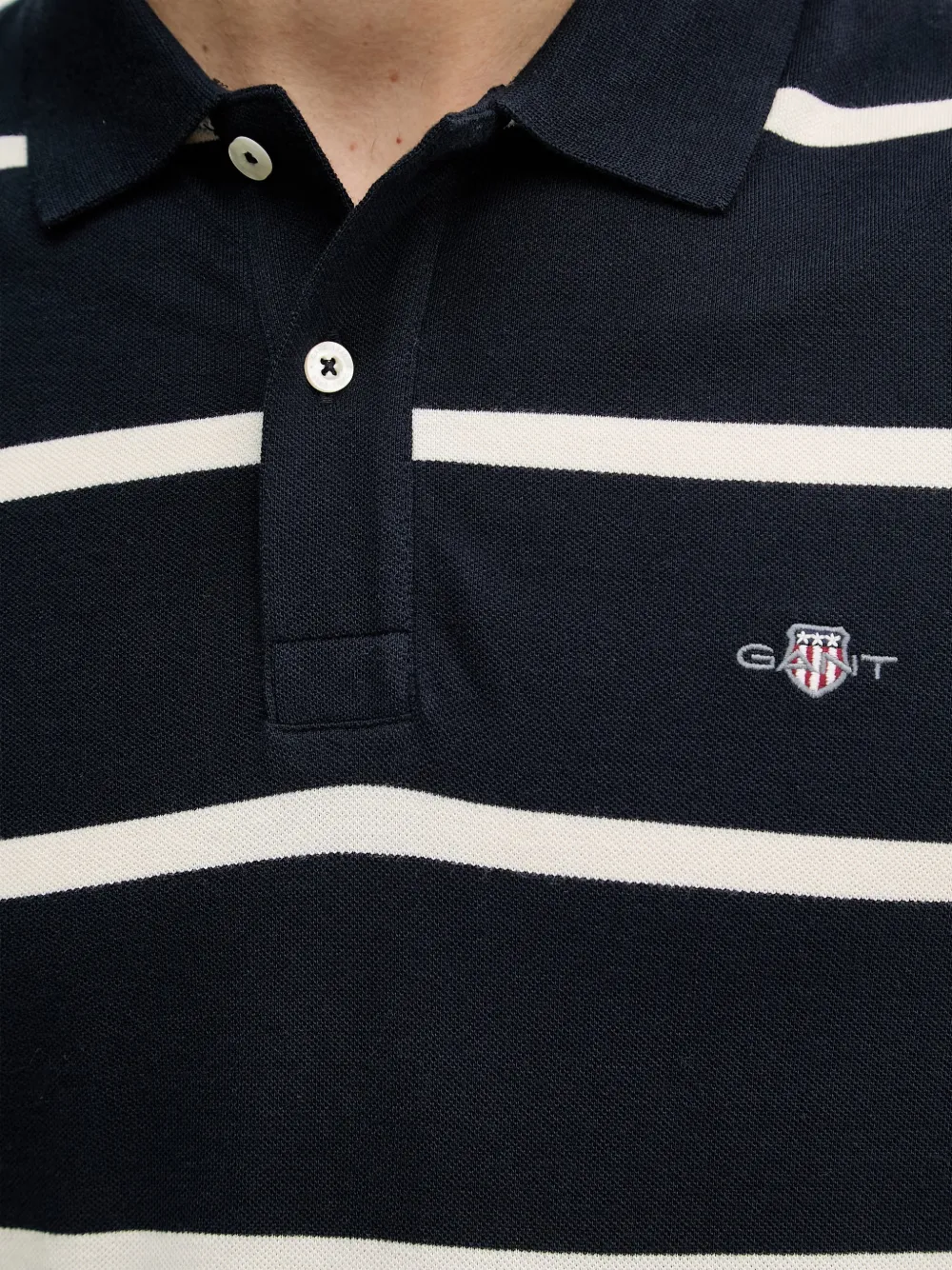 Gant Gestreept poloshirt Blauw