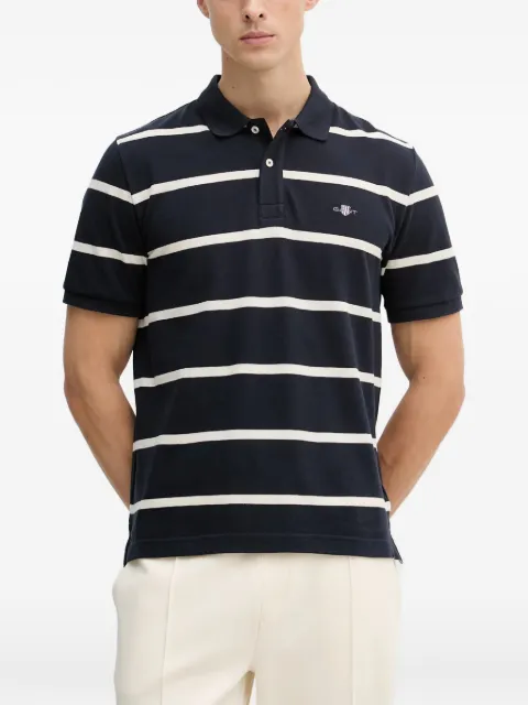 Gant striped short-sleeve polo shirt