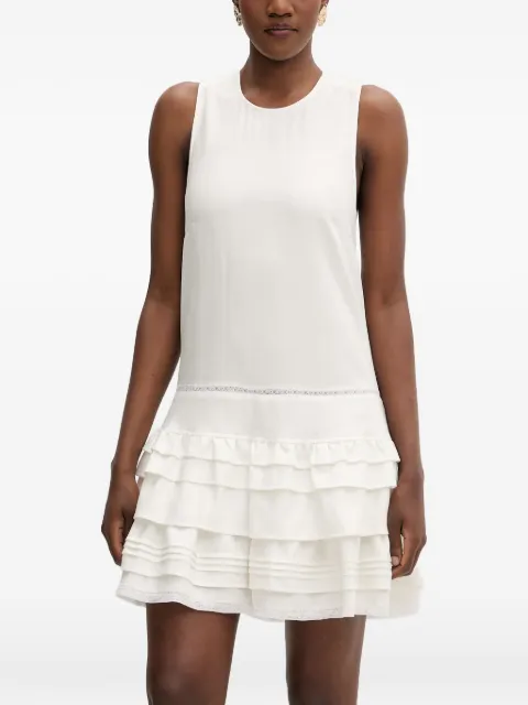 Isabelle Blanche ruffled-skirt mini dress