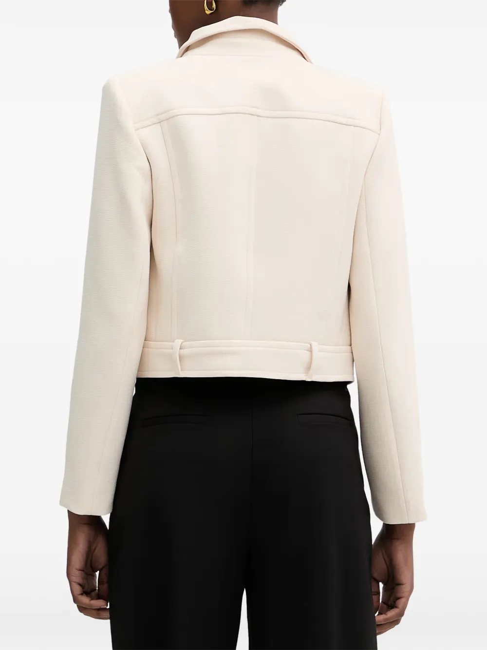Morgan Button-up jack met klepzak Beige