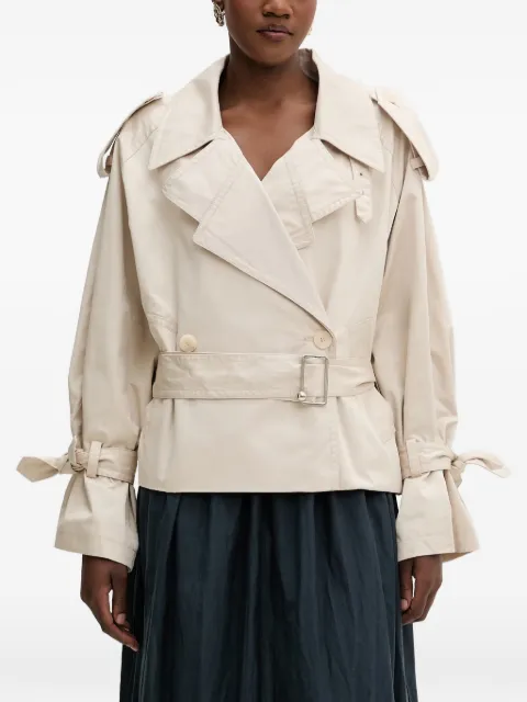 Isabelle Blanche cropped trench coat