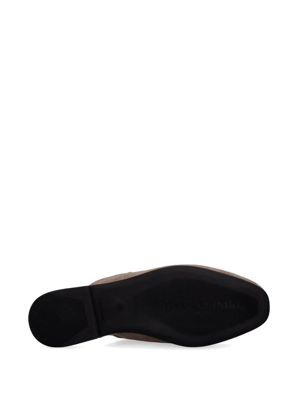Marc O'Polo logo-print suede slides Bruin