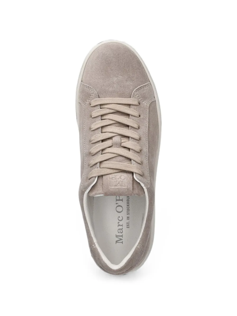 Marc O'Polo suede lace-up sneakers Beige