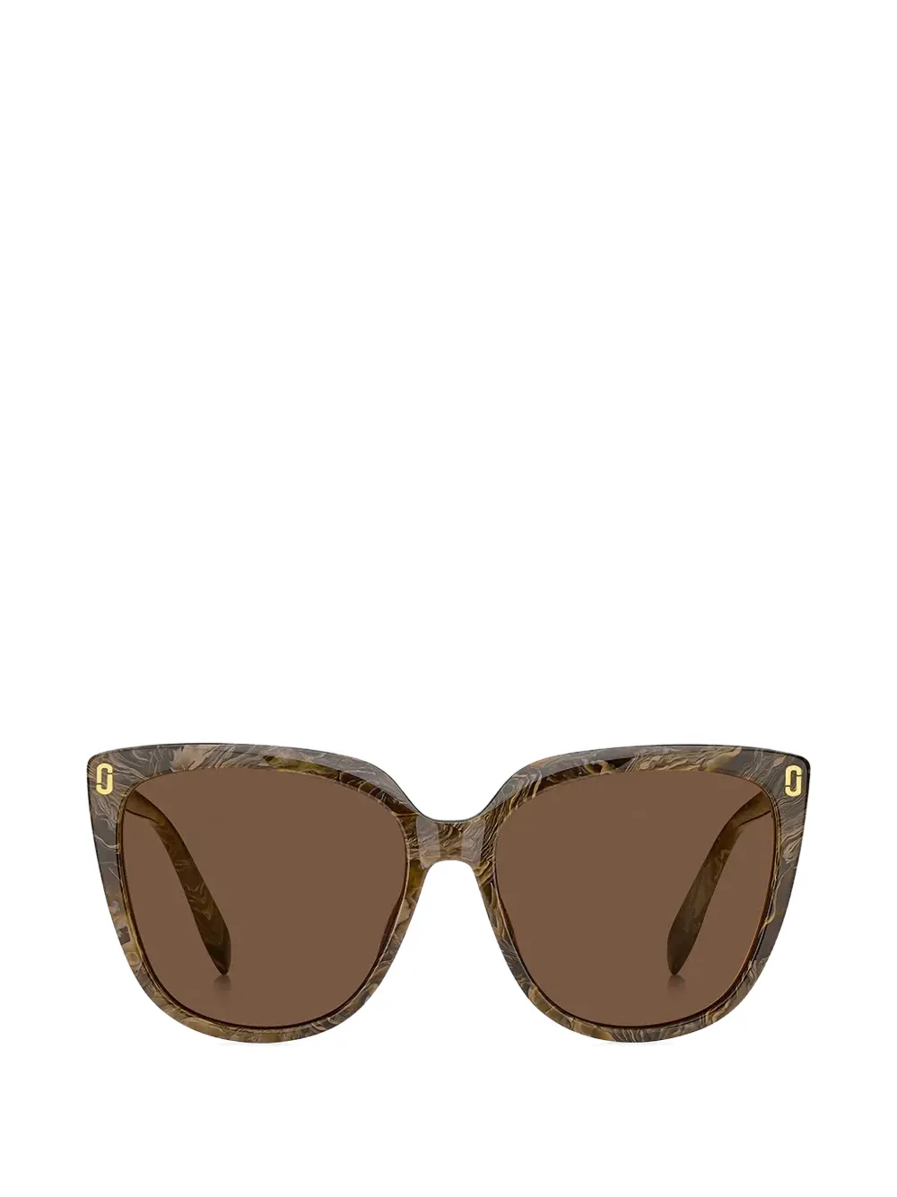 Marc Jacobs Eyewear marbled cat-eye sunglasses - Marrone