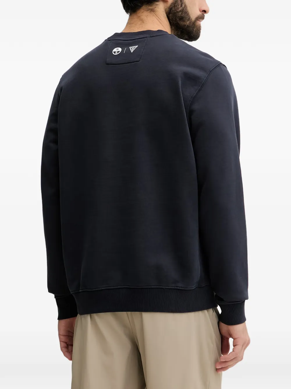 GUESS USA Sweater met logoprint Blauw