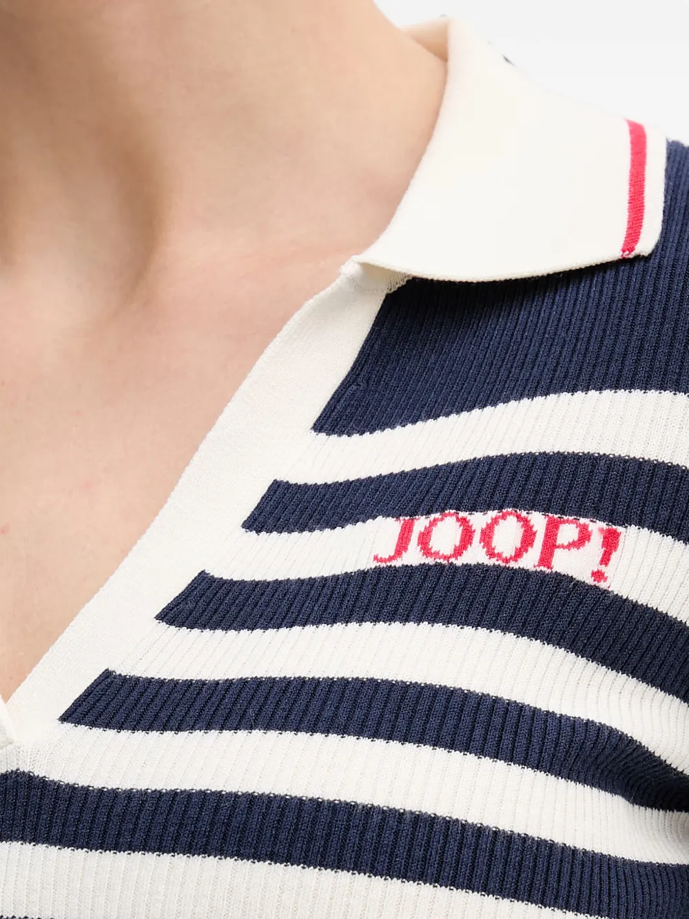 Joop! Kkole gestreept T-shirt met korte mouwen Blauw