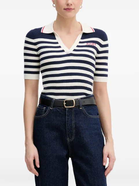 Joop! playera Kkolo manga corta con rayas estampadas