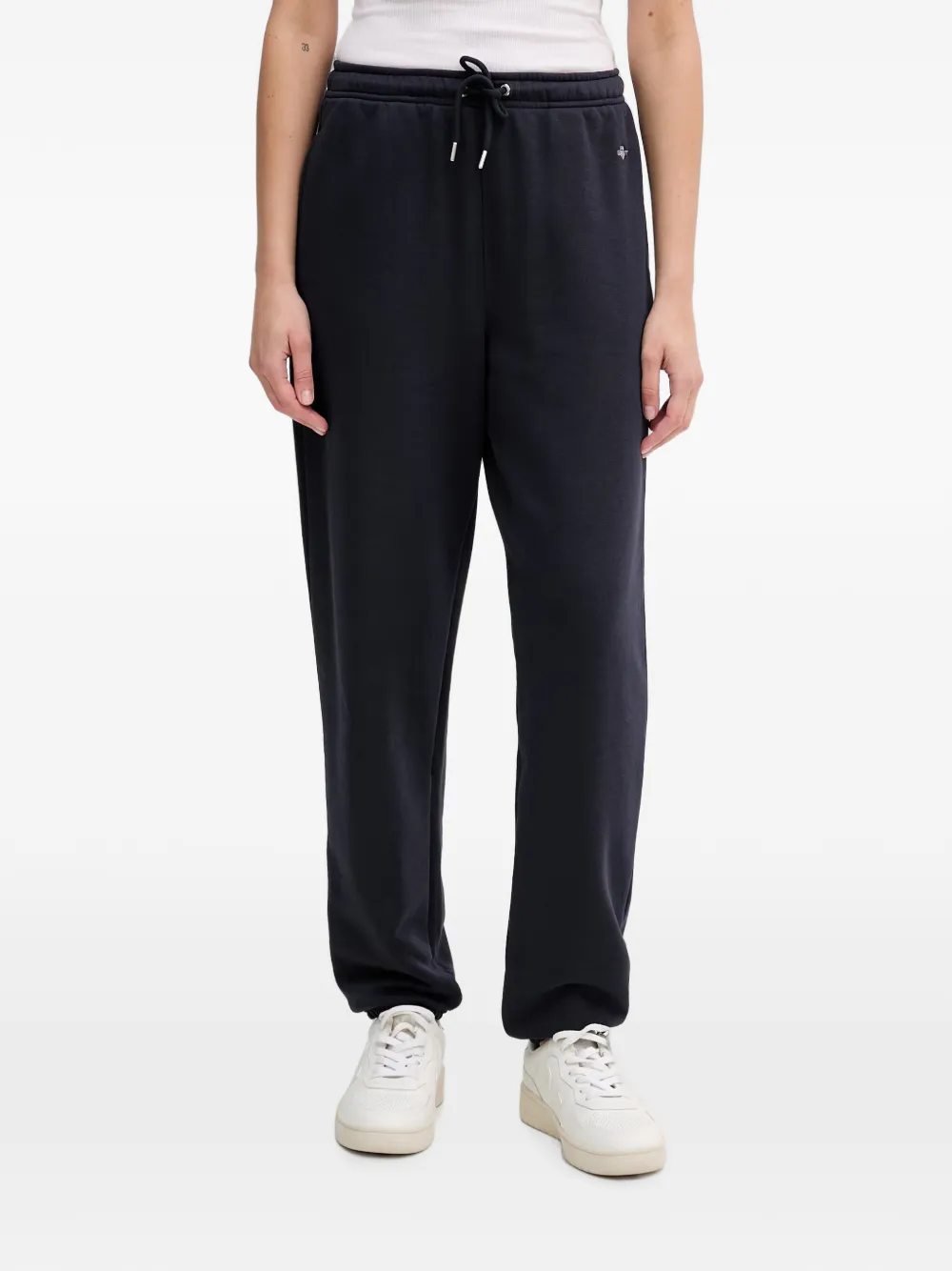 Gant logo-embroidered drawstring track pants - Blau