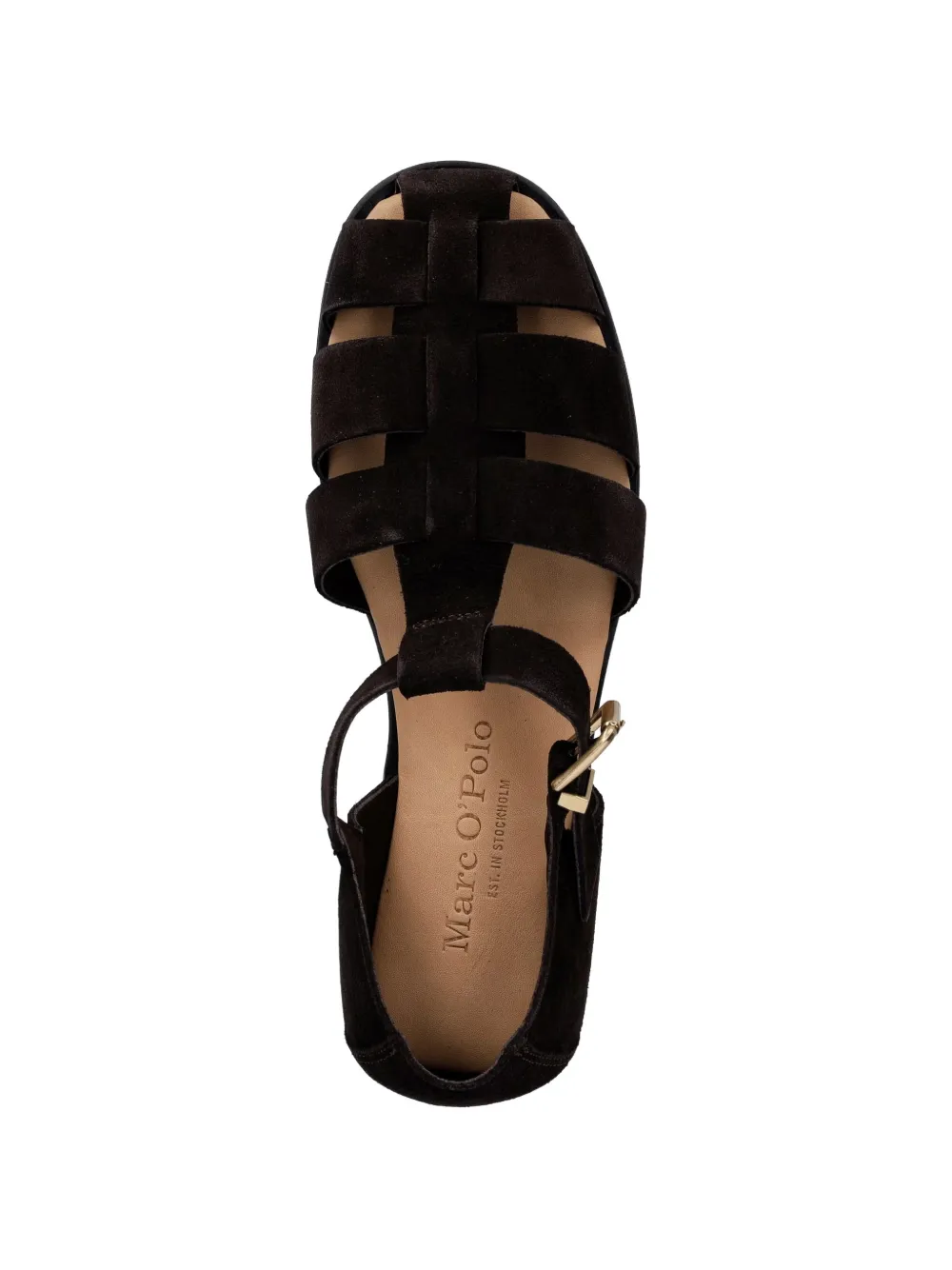 Marc O'Polo cage-strap buckle-fastening sandals Bruin