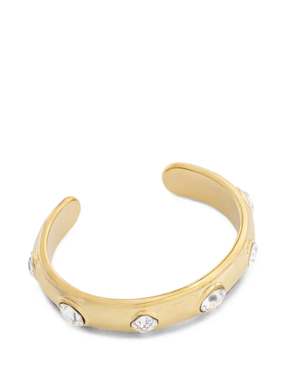 GUESS USA crystal-embellished cuff bracelet - Oro