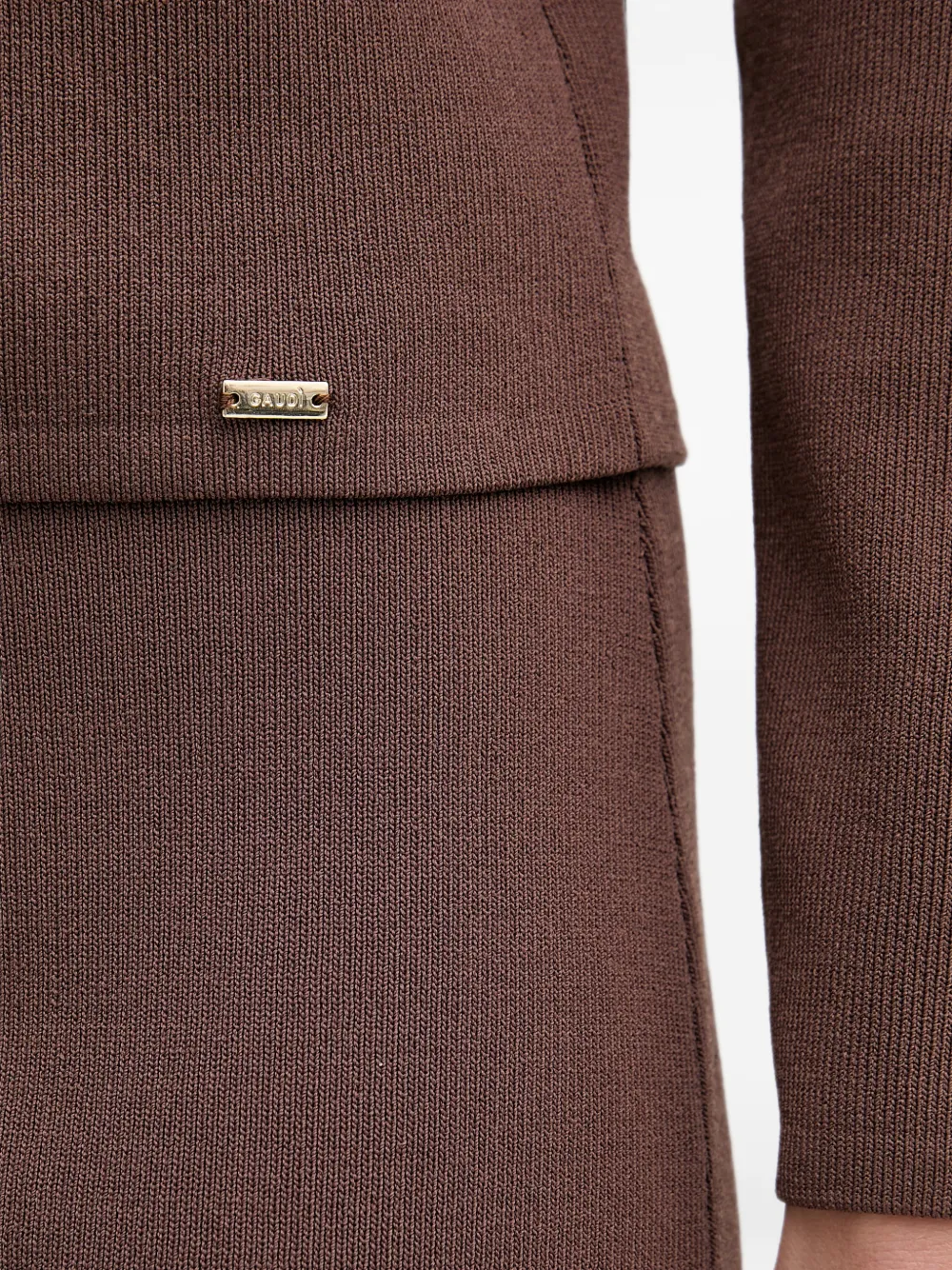 Gaudi Vest met knopen Bruin