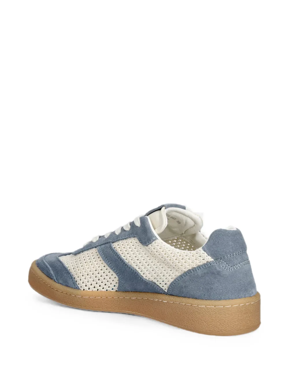 Marc O'Polo suede-panelled mesh sneakers Blauw