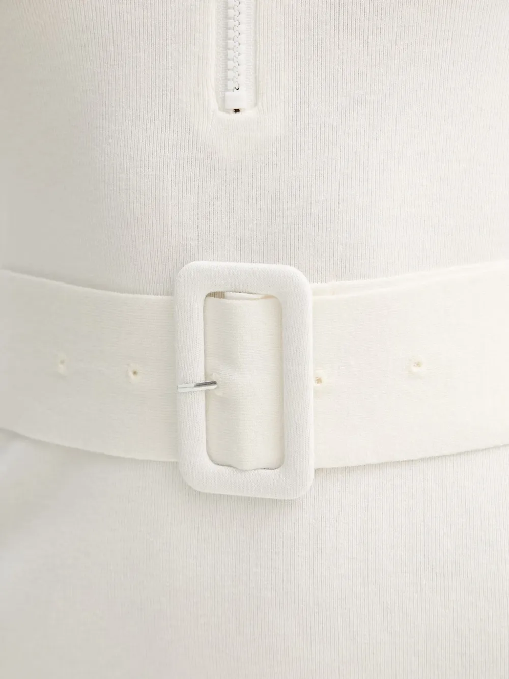GUESS USA Mini-jurk met ritssluiting en ceintuur Beige