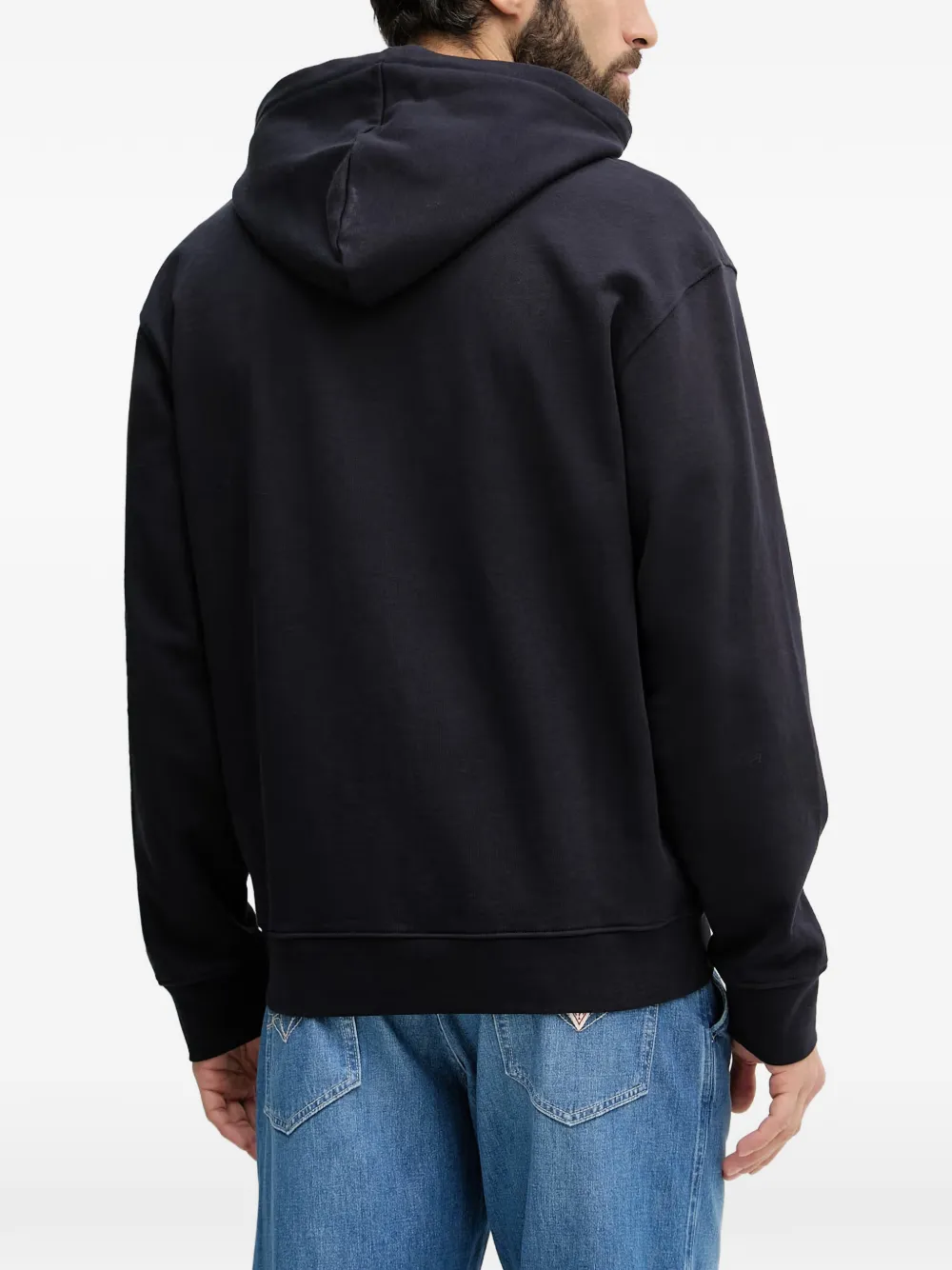 GUESS USA Hoodie met geborduurd logo Zwart