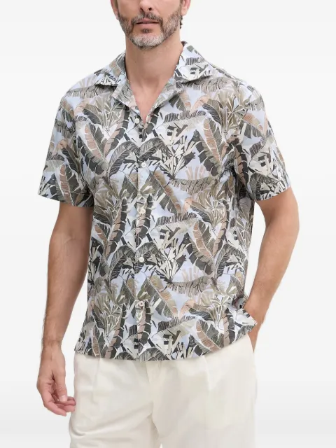 Joop! Hanes leaf-print short-sleeved shirt