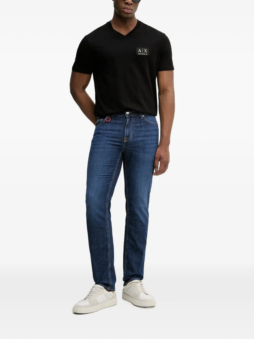 Joop! Mitch slim-fit jeans met vervaagd effect Blauw