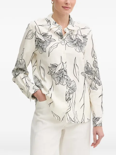 Gaudi floral-print long-sleeve shirt
