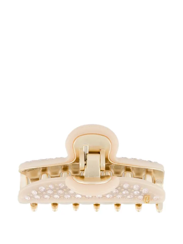 ALEXANDRE DE Paris 【VENDOME】M Alexandre de Paris Vendome Hair Clip M 7.5cm Brown Gold New France