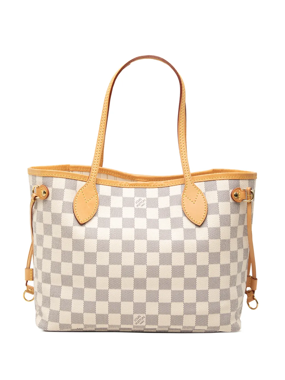 Louis Vuitton Pre-Owned 2010 Damier Azur Neverfull PM tote bag - White