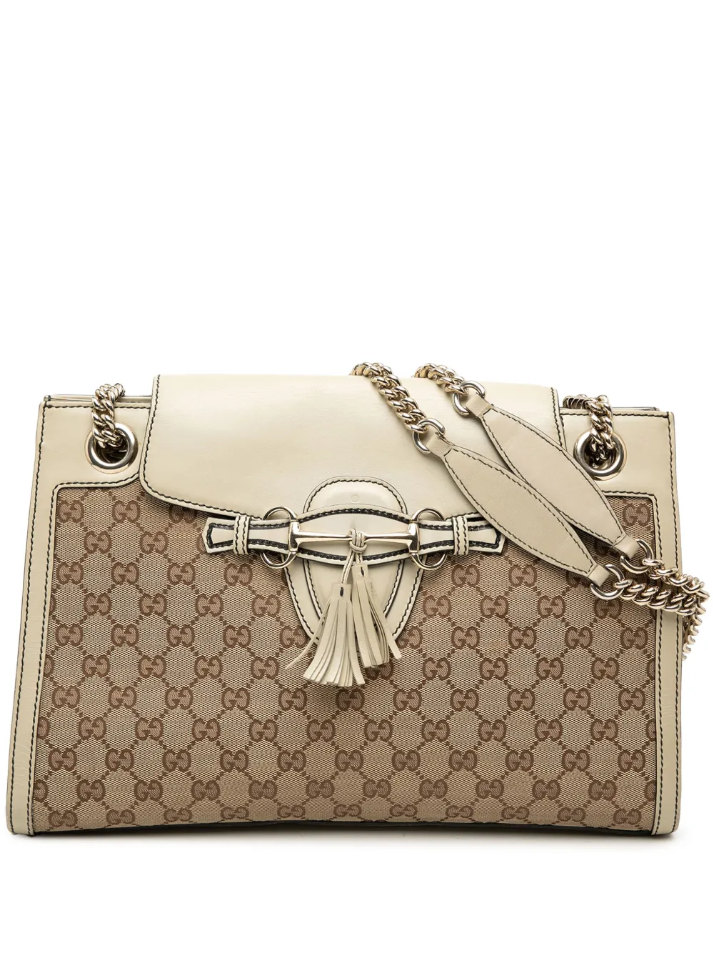 Gucci Pre-Owned 2000-2015 Large GG Canvas Emily shoulder bag - Bianco