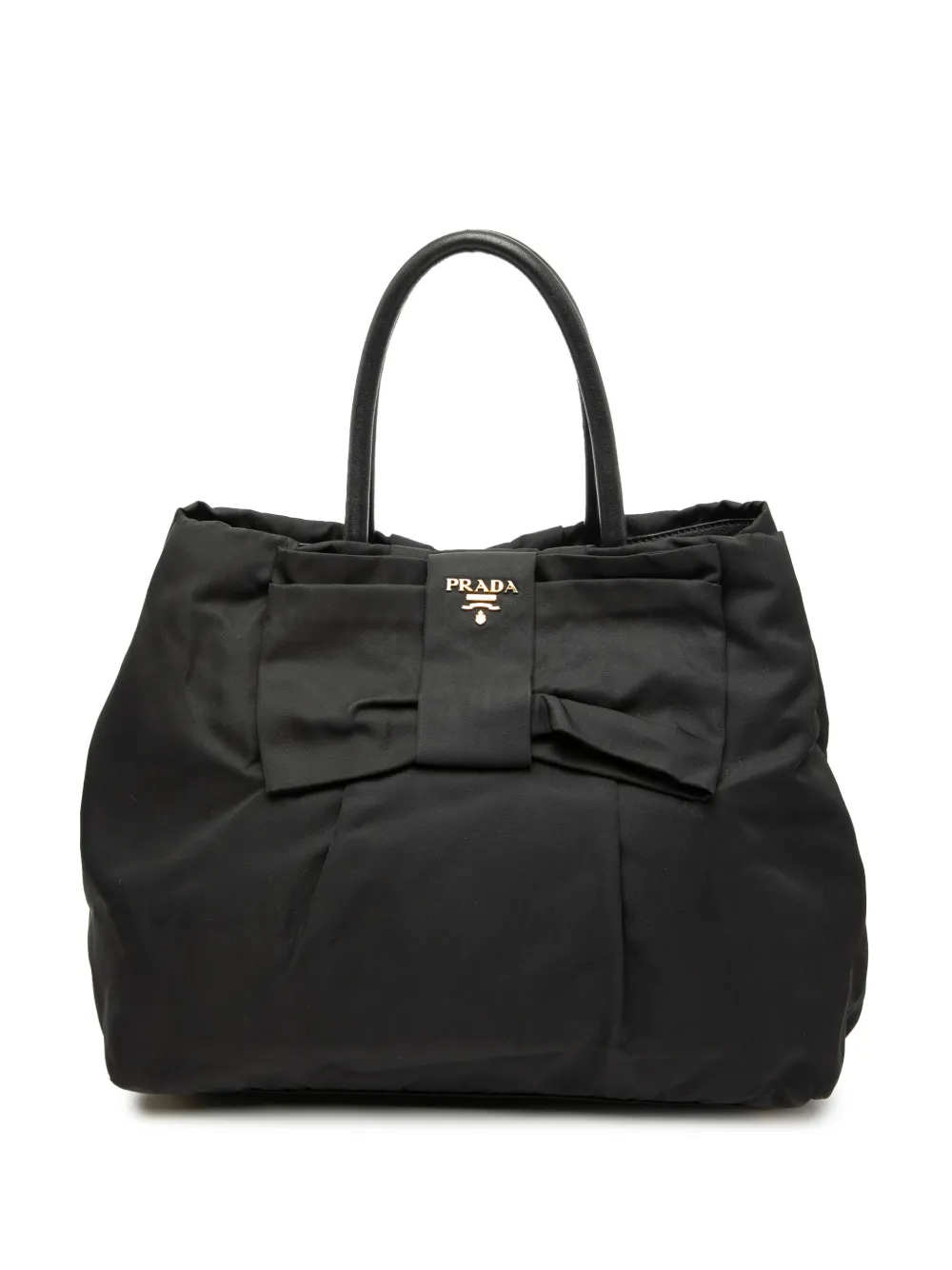 Prada Pre-Owned 2000-2012 Tessuto Fiocco Bow tote bag - Nero