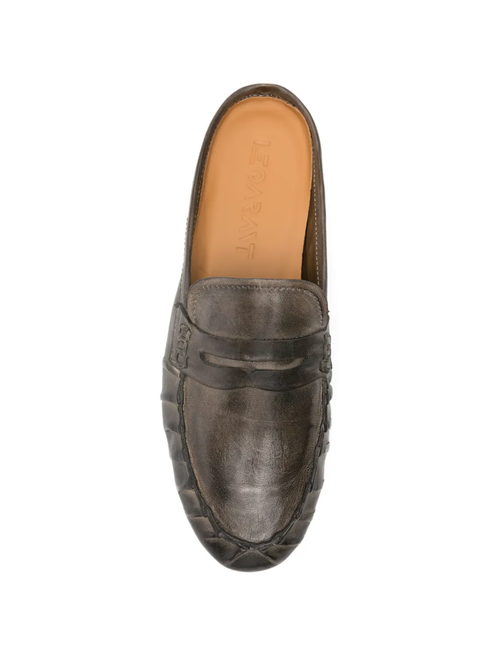 LeQarant leather penny mules Bruin