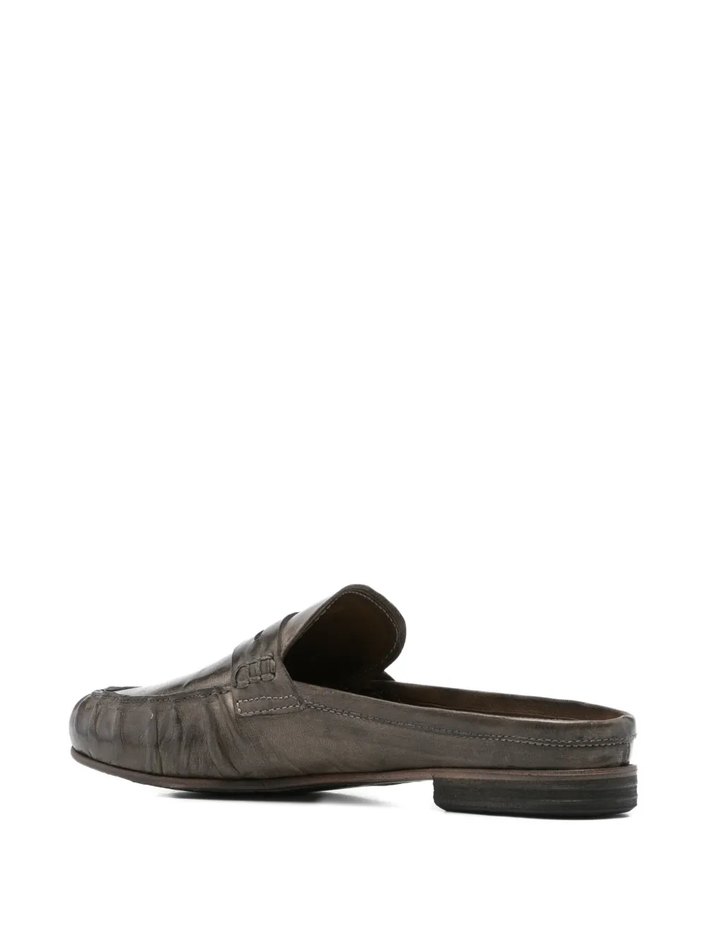 LeQarant leather penny mules Bruin