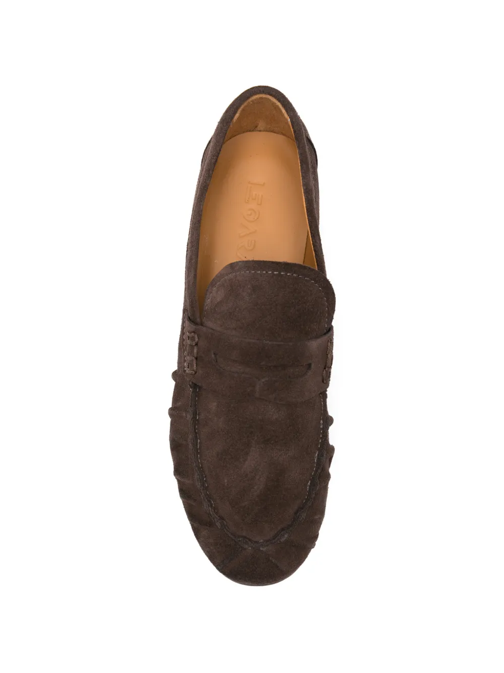 LeQarant gathered penny loafers Bruin