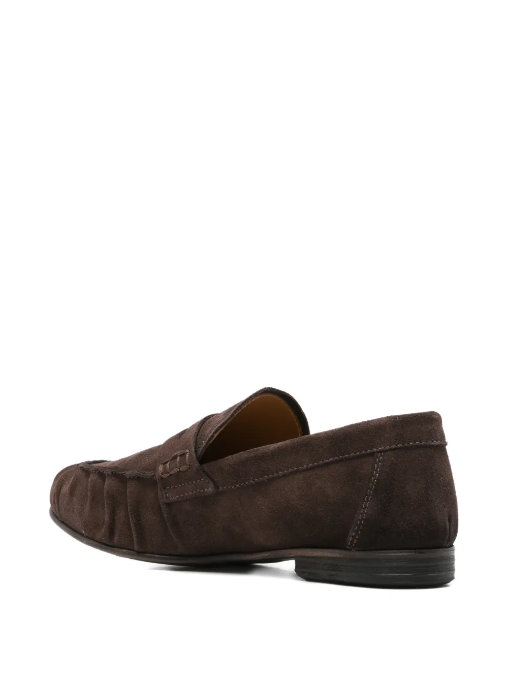 LeQarant gathered penny loafers Bruin