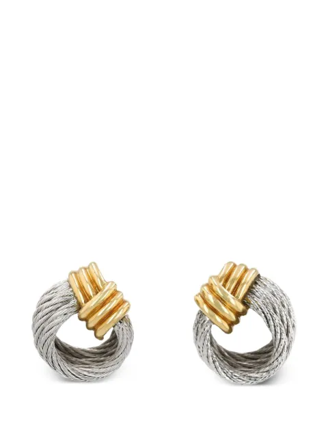 Fred 1980s Force 10 twisted-cable earrings