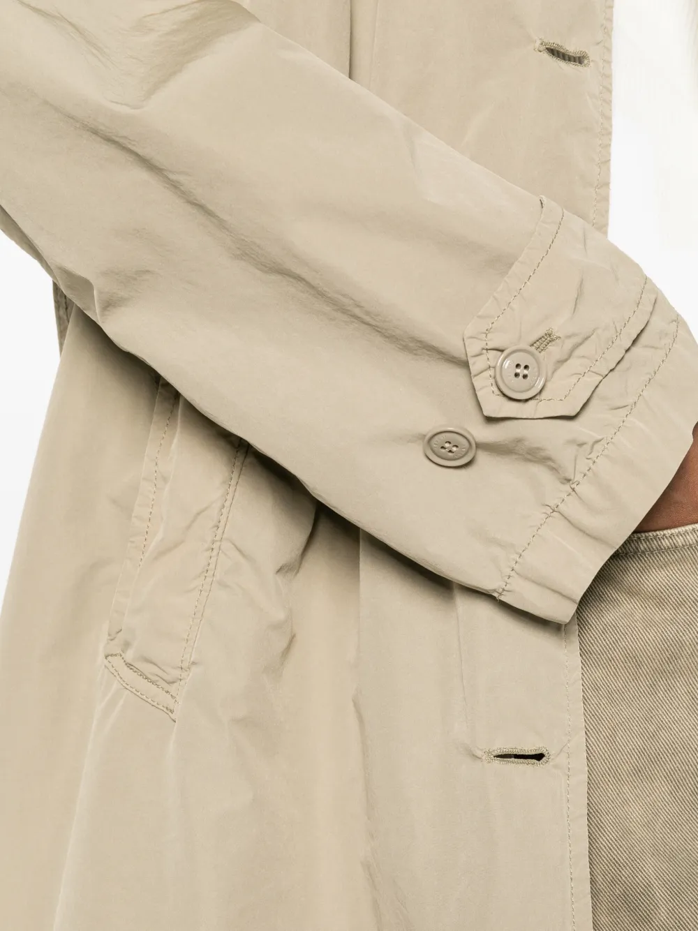 ASPESI Trenchcoat met knopen Beige