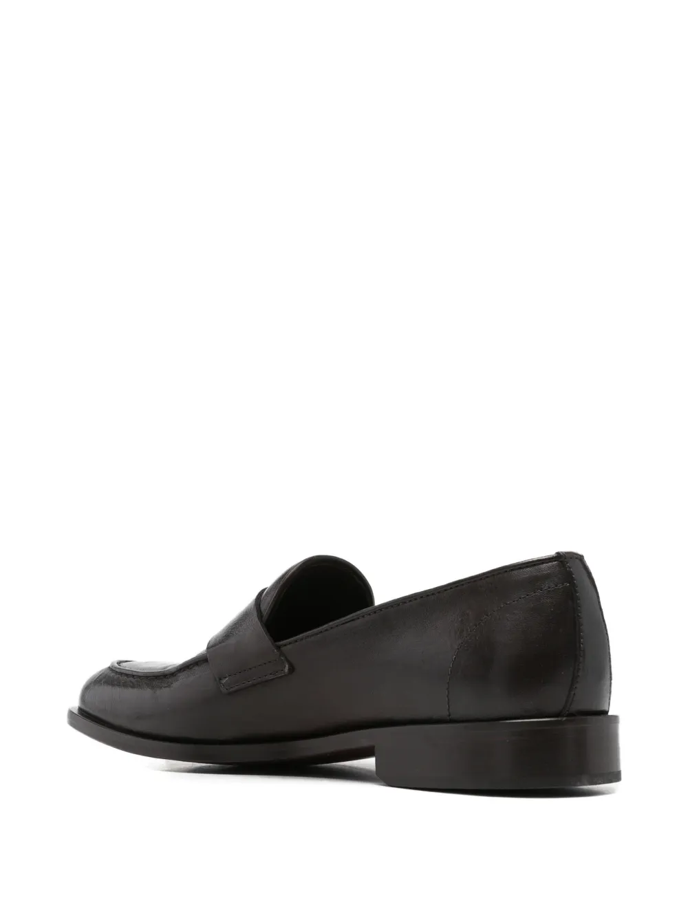 LeQarant penny leather loafers Bruin