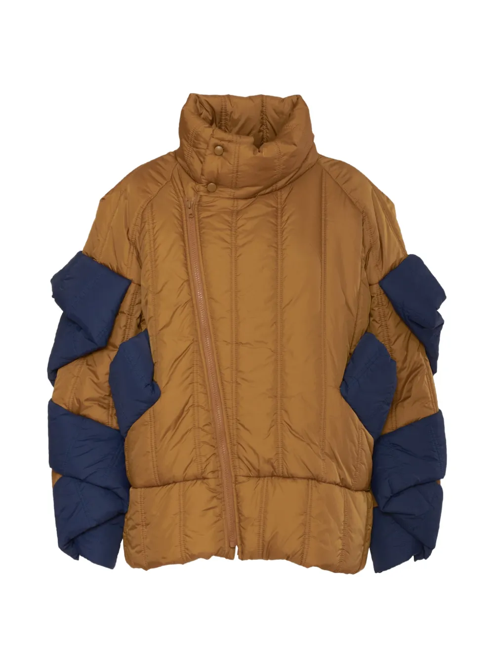 Henrik Vibskov quilted asymmetric-zip jacket - Yellow