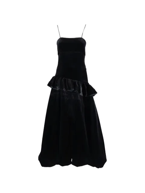 Giorgio Armani Pre-Owned robe évasée à détails de fronces